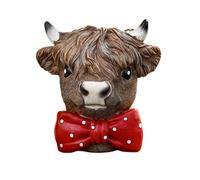Générique Cow Decor - Cute Scottish Farmhouse Figurines with Bow Tie