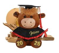Générique Cow Toy - Soft Cuddly Stuffed Animal Pillow Adorable Graduation Decor Design, Cute Cow Cushion, Kids Comfort Toy | Gift Idea for Birthday Nursery Classroom Photo Prop Home Decoration