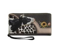 Générique Cow Wallets for Women | Cute Cow Print Wallet | Fashionable Cow Wallets | Soft Credit Card Holder with Stylish Money Purse Design | Ideal for Ladies and Girls Who Love Unique Accessories