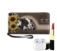 Générique Cow Wallets for Women | Cute Cow Print Wallet | Fashionable Cow Wallets | Soft Credit Card Holder with Stylish Money Purse Design | Ideal for Ladies and Girls Who Love Unique Accessories