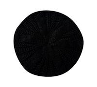 Générique Cowboy Blanc Enfant Outdoor Turban Hat Wool Knitting Loss Head Scarf Wrap Bonnet Nuit Cheveux Long (Black, One Size)