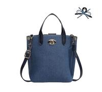 Générique Cowboy Blue Handheld Diagonal Bag,Denim Crossbody Bag Quilted Shoulder Handbag,Vintage Canvas Purse (blue)