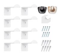 Générique Cowboy Hat Hooks, Wall Adhesive Rack, 2.8 Inch Wide Brim Organizer, Multi-Purpose Hat Storage, Baseball & Sports Cap Holder, 8 Pack, Acrylic, 7.1x4.5x4.5cm