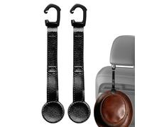 Générique Cowboy Hat Rack - PU, Polyester, Magnet 22.7cm Size, Magnetic Headwear Clip, Vehicle Storage Rack | 2 Pieces Truck Hat Holder For Keys, Sunglasses, SUV, Pickup, Car Interior Organization