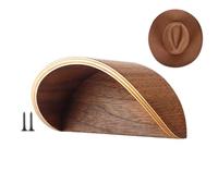 Générique Cowboy Hat Rack, Western Wooden Wall-Mounted Hanger, Rustic Hat Organizer, Stylish Room Enhancement, Sturdy Material for Home, Entryway, Mudroom, Hallway Display, 5.43x2.76x3.15 inches