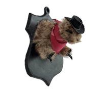 Générique Cowboy Squirrel Wall Figurine - Retro Simulated Animal Statue, Creative Decorative Design, Lightweight Build, Artistic Display Piece | Children's Room, Living Room, Bedroom, Home Wall