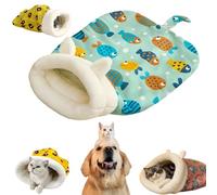 Générique Cozy Pet Nest for Cats and Dogs, 2025 New Wrap Semienclosed Cat Winter Sleeping Bag, Soft Self Warming Cat Dog Pets Bed for Small Medium,Four Season Universal Washable (D,17.7in*13.7in)
