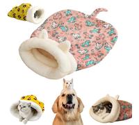 Générique Cozy Pet Nest for Cats and Dogs, 2025 New Wrap Semienclosed Cat Winter Sleeping Bag, Soft Self Warming Cat Dog Pets Bed for Small Medium,Four Season Universal Washable (C,17.7in*13.7in)