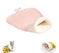 Générique Cozy Pet Nest for Cats and Dogs, Soft Cat Dog Sleeping Bag, 360° Snuggle Sack Pet Bed, Self-Warming Pets Nest Cat Dog Sleeping Bag for Indoor, Cute Cartoon Design (D)
