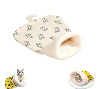 Générique Cozy Pet Nest for Cats and Dogs, Soft Cat Dog Sleeping Bag, 360° Snuggle Sack Pet Bed, Self-Warming Pets Nest Cat Dog Sleeping Bag for Indoor, Cute Cartoon Design (C)