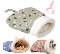 Générique Cozy Pet Nest for Cats and Dogs, Soft Warm Cat Dog Sleeping Bag, 360° Warm Semienclosed Design Cat Snuggle Sack Pet Bed for All Seasons Indoors