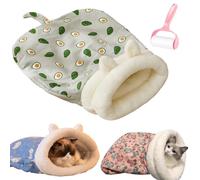 Générique Cozy Pet Nest for Cats and Dogs, Soft Warm Cat Dog Sleeping Bag, 360° Warm Semienclosed Design Cat Snuggle Sack Pet Bed for All Seasons Indoors
