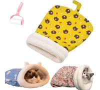 Générique Cozy Pet Nest for Cats and Dogs, Soft Warm Cat Dog Sleeping Bag, 360° Warm Semienclosed Design Cat Snuggle Sack Pet Bed for All Seasons Indoors
