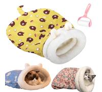 Générique Cozy Pet Nest for Cats and Dogs, Soft Warm Cat Dog Sleeping Bag, 360° Warm Semienclosed Design Cat Snuggle Sack Pet Bed for All Seasons Indoors