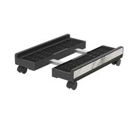 Générique CPU Stand - Adjustable Portable Shelf, Rolling PC Cart, Computer Tower Floor Holder | Mobile Case Base with Brake Wheels for Workplace Home Printer Game Room Storage Desk Space Saving Use