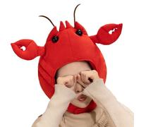 Générique Crab Hat Adjustable Red Lobster Crab - Lobster Costume Hat | Red Cartoon Animal Headwear | Funny Costume Hats | For Boys Friends Family Stage Performance Birthday DramaCosplay Event