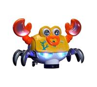Générique Crab Toy -Crawling Crab Toy 20.5x11x14cm | Musical LED Light Up Interactive, Tummy Time Sensory Learning Educational Gift, MovingCrab for Nursery Boys and Girls