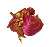 Générique Crabe Ermite Articulé - Statue De Bureau en Forme d'animal Multi-articulé, Créature Marine À Coquillages Mobiles, Jouet Sensation Tactile | Ornement Créatif Bricolage pour La Décoration I