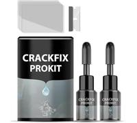 Générique CrackFix Pro Kit, Windshield Crack Repair Kit, Car Glass Chip & Crack Fix Solution, Easy DIY Auto Glass Repair Kit for Cracks, Chips, and Bulls-Eyes on Windshields (2 PCS)