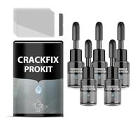 Générique CrackFix Pro Kit, Windshield Crack Repair Kit, Car Glass Chip & Crack Fix Solution, Easy DIY Auto Glass Repair Kit for Cracks, Chips, and Bulls-Eyes on Windshields (5 PCS)