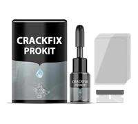 Générique CrackFix Pro Kit, Windshield Crack Repair Kit, Car Glass Chip & Crack Fix Solution, Easy DIY Auto Glass Repair Kit for Cracks, Chips, and Bulls-Eyes on Windshields (1 PCS)