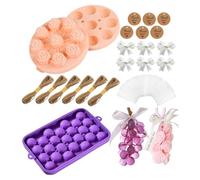 Générique Craft Kit, Beginner Handmade, 300g Silicone Mold Making Pack with Rope Accessory, Natural Crafting Supply, Floral Fruit Design Diy Project Kit, Gift for Home