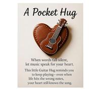Générique Crafted by Hand-Music Hug Collection, Handmade Heart-Shaped Guitar Pocket Hug, Cute Musical Keepsake, for Musicians, Guitarists and Music Lovers (C)