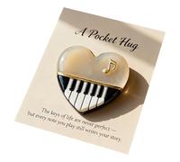 Générique Crafted by Hand-Music Hug Collection, Handmade Heart-Shaped Guitar Pocket Hug, Cute Musical Keepsake, for Musicians, Guitarists and Music Lovers (D)