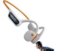 Générique Cranovib Écouteur À Conduction Osseuse, Charge Magnétique/300 Heures De Veille, Type De Bouton/Type Ouvert/30 G, pour Exercice (Blanc)