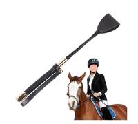 Générique Cravache d'équitation avec poignée antidérapante en Cuir PU antidérapant, Fouet de Cheval, pointeur de fessée for la sécurité en extérieur(60CM)