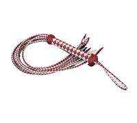 Générique Cravache en Cuir véritable à 9 brins, Fouet en Cuir for l'entraînement équestre, poignée en Cuir avec dragonne, Disponible en différentes Tailles et Couleurs(White Red 80cm)