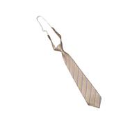 Générique Cravate à rayures avec tissu en polyester, 6 champagne red
