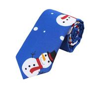 Générique Cravate d’Affaires en Soie tissée rayée Classique pour Hommes Motif Flocon de Neige de Noël (C, One Size)