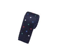 Générique Cravate en maille pour homme inspiration vintage pointe carrée pour le bureau ou un mariage