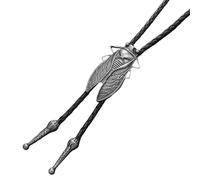 Générique Cravates De Cowboy Pour Hommes, Cravate Vintage En Simili Cuir, Cravate De Collier De Cowboy Occidental Au Design Cigale, Collier Au Design Cigale Pour Hommes Et Femmes