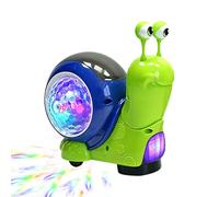 Générique Crawling Snail Toy, Musical Light Up Toy, Interactive Animal, Automatic Obstacle Avoidance with Flashing LED and Sound Effects, Sensory Development Plaything for Boys Girls Indoor
