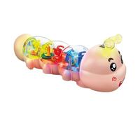 Générique Crawling Toy -, 24x9x11cm Learning Tool Automatic Crawling Action | Music & Light Sensory Stimulation Early Development Learning Toy, Caterpillar Toys for, Preschool Learnings