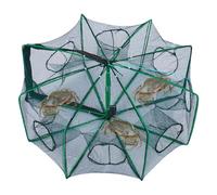 Générique Crayfish Trap - Portable Cage for Angling | Foldable Fishing Trap Net Cage for Saltwater, Freshwater, Crabbing, Shrimping, Pond, Lake, Kayak