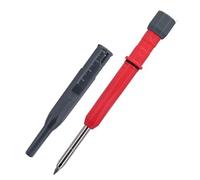 Générique Crayon de marquage de trou de profondeur de, Gray red | Pointe métallique légère de 26 g avec manchon de protection pour le travail du bois détaillé et le marquage à usage