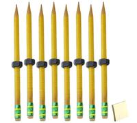 Générique Crayon Tdah, Crayon à Fil Fidget avec Écrou et Gomme, Outil Sensoriel Silencieux, Stylo Rotatif pour Apaiser et Soulager L'anxiété, Idéal pour L'école, Le Bureau La Maison(8pcs)