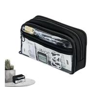 Générique Crayons de Plumes - 90g Transparent et Robuste | Grande capacité pour Les stylos et Les Accessoires | Polyvalent en Tant Que Portefeuille ou Stockage de Sac cosmétique, Compact et Durable