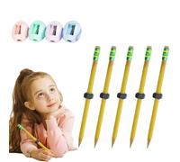 Générique crayons filetés pour le TDAH, stylo de décompression d'écrou crayons en bois filetés pour enfants, adultes, étudiants, école, travail, soulagement de l'anxiété, calmant, silencieux (5 PCS)