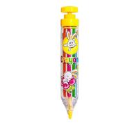 Générique Crayons Rotatifs à Pression Mine Anti-Dérapante et Sécurisée | Accessoires de Loisirs Créatifs pour Toute la pour Filles Garçons École Maison Maternelle Jaune