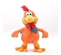 Générique Crazy Dancing Rooster Plush Toy - Interactive Singing Shaking Chicken Stuffed Doll, Funny Screaming Chicken When Grabbed Neck, Fun Companion Gift for Kids Adults Party Playtime