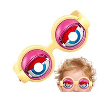 Générique Crazy Glasses - Funny Novelty Party Eyewear for Adults Kids | Colorful Frame with Wacky Shape Design, Humorous Photo Prop Glasses for Birthday Carnival Cosplay Use