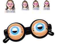 Générique Crazy Winking Blinking Eye Glasses - Hilarious novelty glasses with kinetic blinking eyes, for pranks and party fun (Black)
