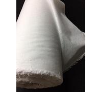 generique - creadetex.com Toile Thermocollant Percale Blanc entoilage Coton Souple pour Renfort et Reparation Vetement au Metre Largeur 80 cm