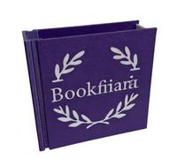 Générique créatif de marque-pages imprimés en 3D, Purple | Boîte de rangement de signets décoratifs pour écrivain amateur de livres, étagère d ' organisation de bureau