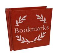 Générique créatif de marque-pages imprimés en 3D, Red | Boîte de rangement de signets décoratifs pour écrivain amateur de livres, étagère d ' organisation de bureau