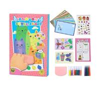 Générique Creative Art Kit, Rainbow Squeeze Set, DIY Postcard Painting Pack with Color Craft System, Soft Texture Kids Art Activity Kit, Educational Fine Motor Design, Classroom Home School Craft Use